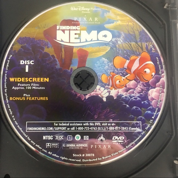 Disney Pixar Finding Nemo DVD 2 Disc Collectors Edition  Movie (BUNDLE & SAVE!) - Picture 7 of 12